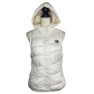 American Eagle Puffer Hooded Lined Vest